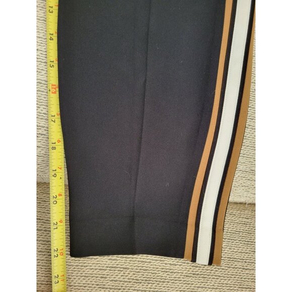 Aritzia Babaton Womens conan Black pants side stripe size 6 Career Professional - Picture 9 of 10